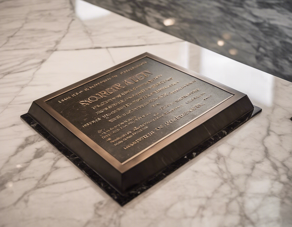 Memorial plaques serve as a poignant reminder of the lives and legacies of loved ones. They are a traditional way to commemorate significant individuals, events