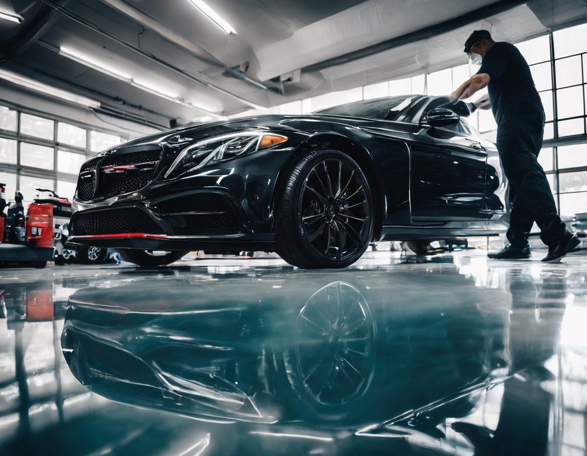 Ceramic coating is a liquid polymer that chemically bonds with the vehicle's factory paint, creating a layer of protection. It is composed of silicon dioxide (S
