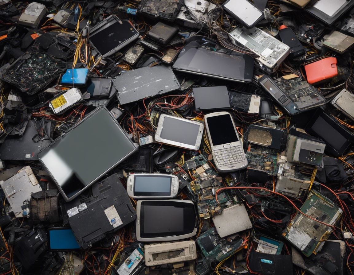The term 'e-waste' refers to discarded electrical or electronic devices. Used electronics which are destined for refurbishment, reuse, resale, salvage recycling
