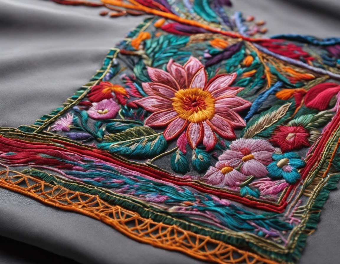 Embroidery, the intricate art of decorating fabric with needle ...