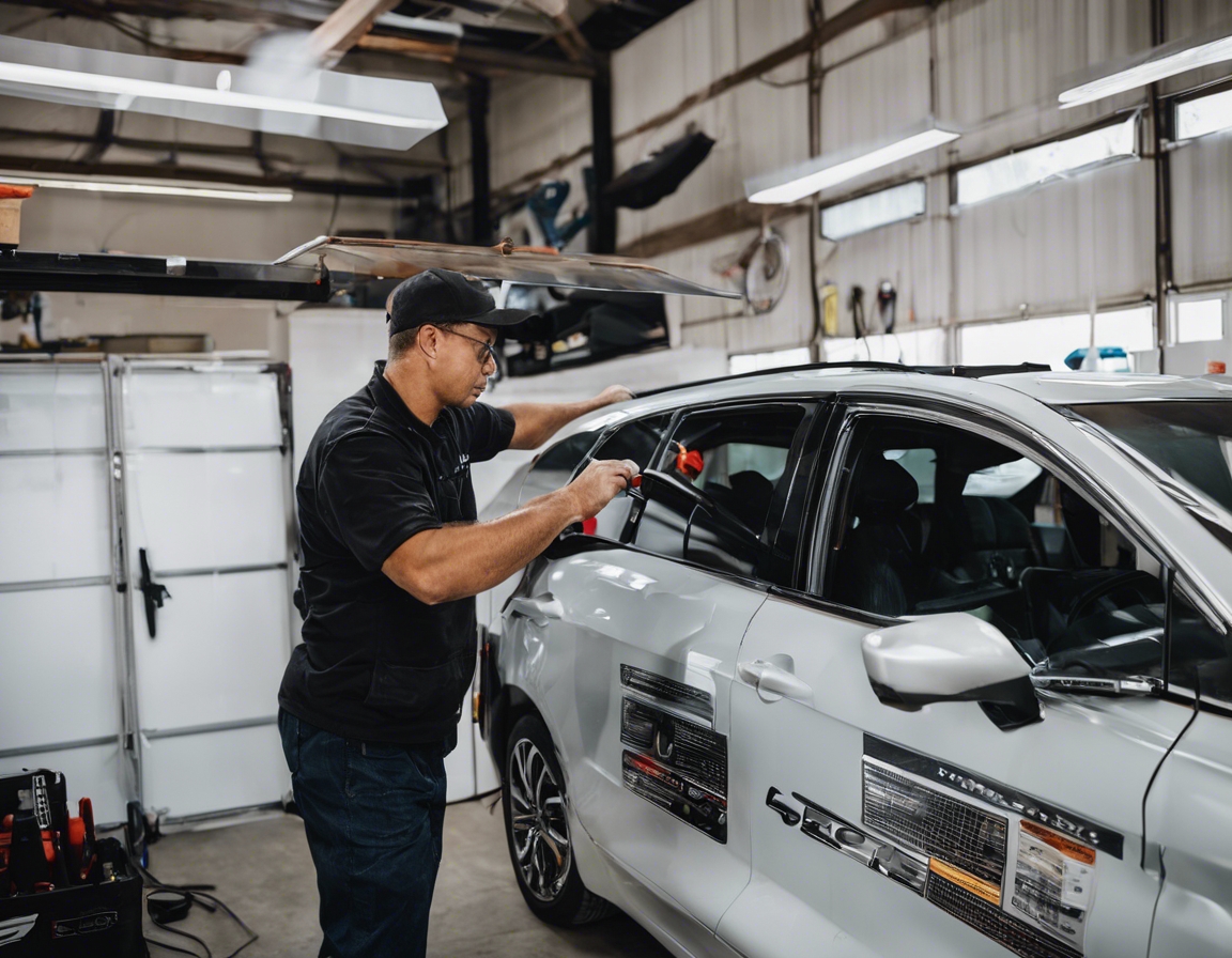 Tinted windows are glass surfaces treated with a thin film or coating to reduce the transmission of light and heat. This treatment can be applied to vehicles, b