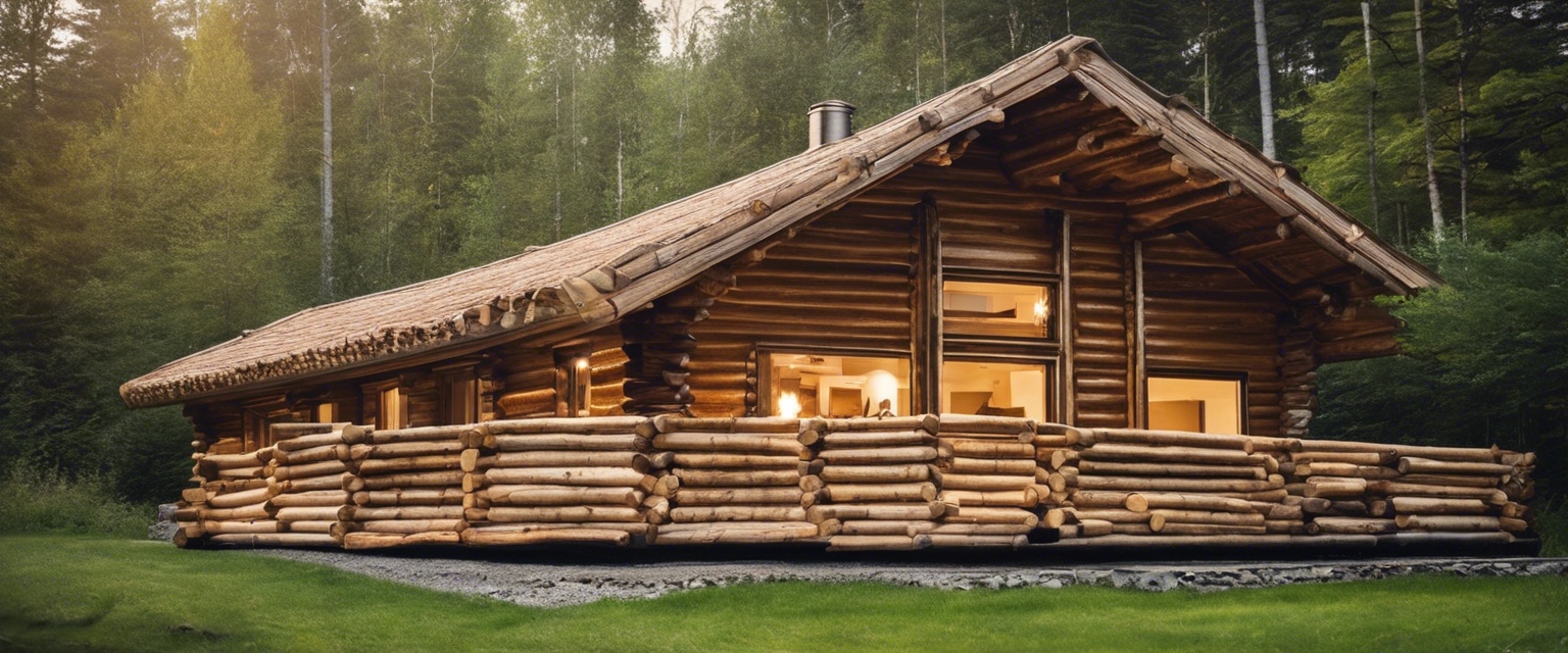Round log houses have been a staple of traditional architecture ...