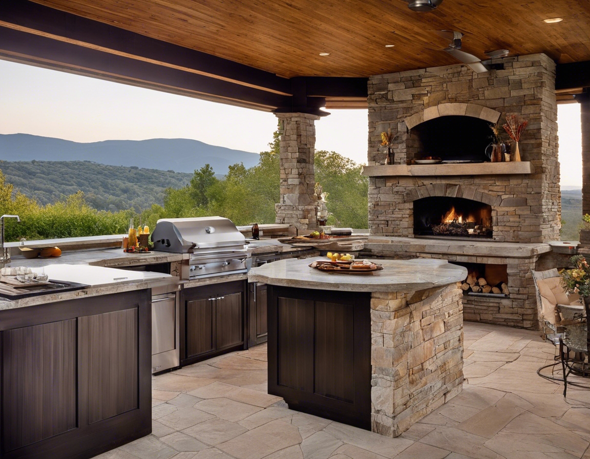 When it comes to creating a luxurious and inviting outdoor living space, few features make a statement like a natural stone fireplace. Not only does it serve as