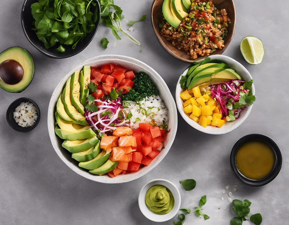 Poke bowls, originating from Hawaii, have taken the culinary world ...