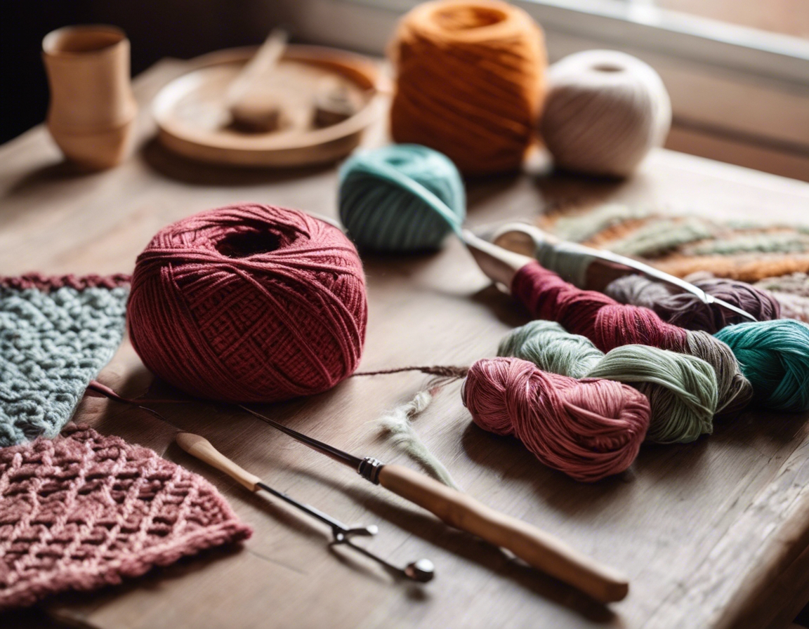 Crochet is a form of needlework that involves creating fabric from yarn or thread using a crochet hook. The basic technique consists of pulling loops through ot