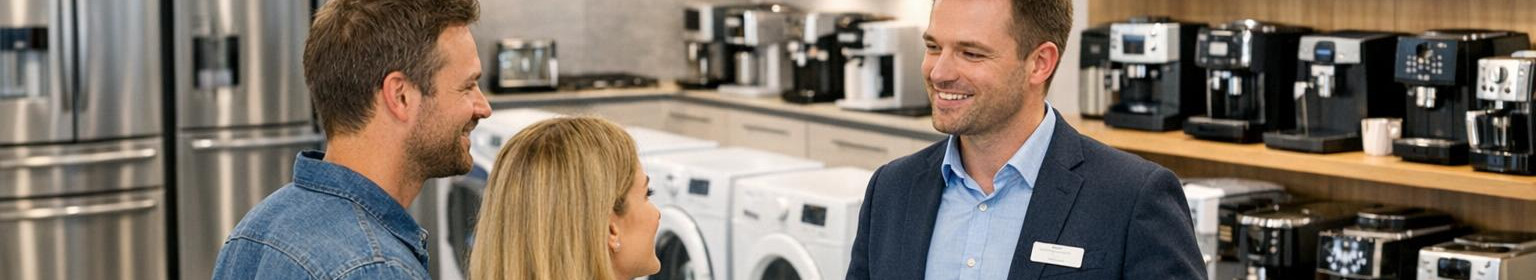 Laia valikuga bränditud kodu- ja köögiseadmed showroomis ja veebipoes. Paindlikud järelmaksuvõimalused, hinnagarantii ja personaalsed nõuanded.