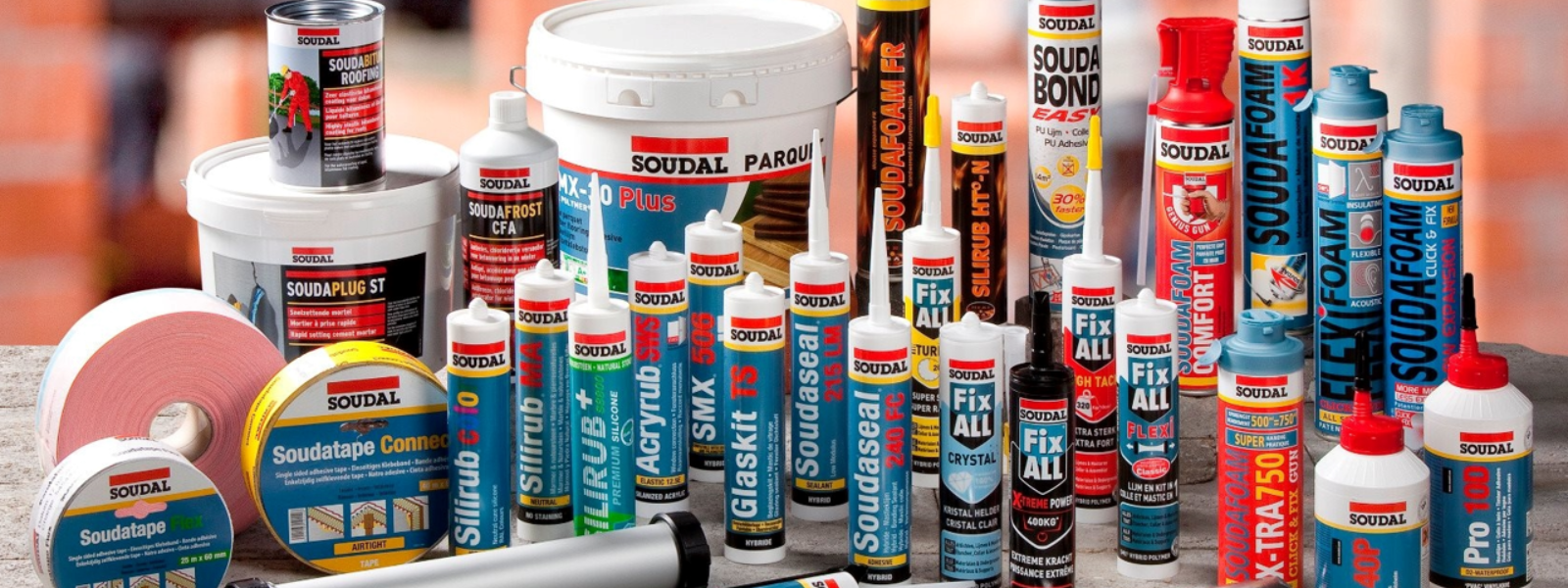 SOUDAL AS - hybrid polymers, silicones, ms polymers / fix-all, adhesives and masts, pur foam maxtwo, sws, tapes, cleanroom...