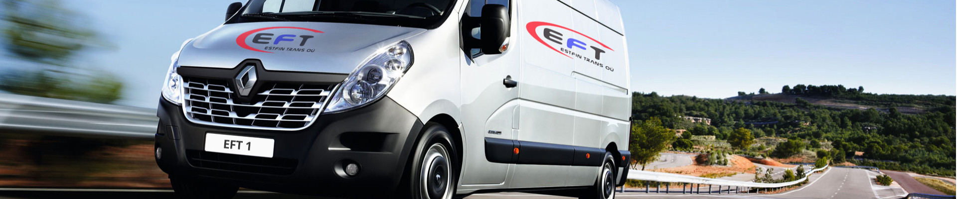 transport and courier services, means of transport, means of handling, carriage of parcel vehicles across estonia, passenger car rental with driver, rear-lift van service across estonia, carriage of parcels across europe