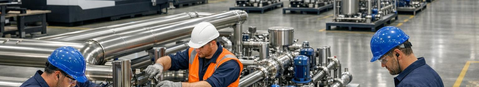 Me projekteerime ja paigaldame roostevabast terasest protsessisüsteeme ning viime seadmed töövalmis seisundisse. Pakume CNC-lõiketööd, hooldust ja ajutist paigaldus- ja keevituspersonali.