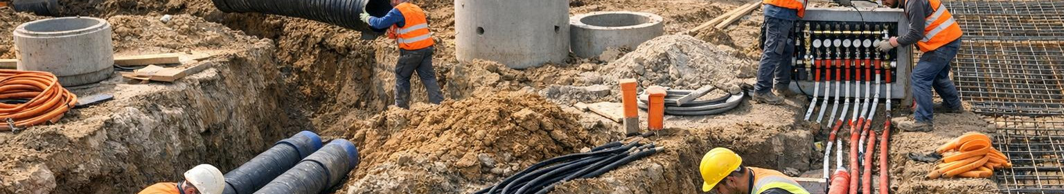 Integrated construction and technical services from ground preparation to the maintenance of electrical, pipe and heating installations and fire safety. One partner is responsible for all the work, reducing the risks and speeding up the completion of the project.