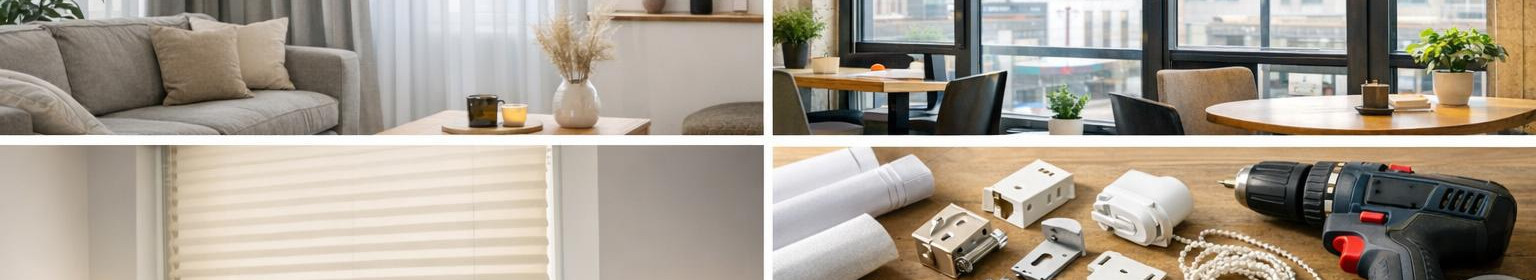 We offer sizes of sewn curtains, roller blinds, mosquito nets and stage curtains and professional installation. Local and flexible partner from dimension to automation installation.