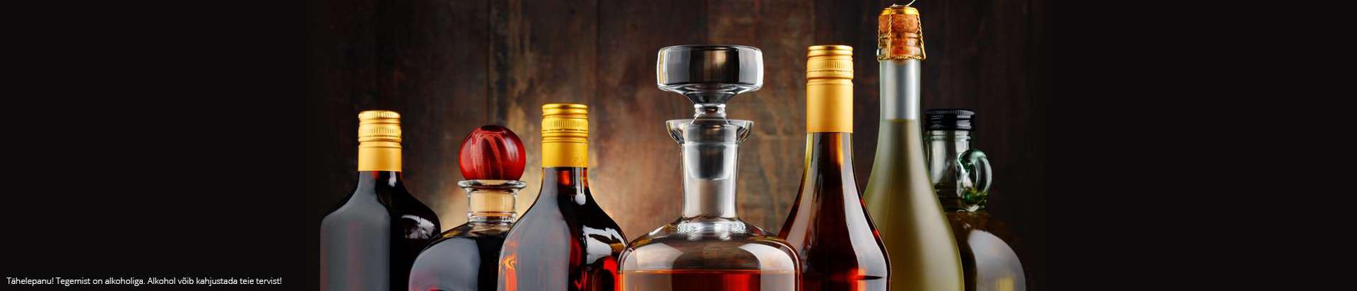 Laiast tootevalikust leiab erinevaid veine, vahuveine, šampanjasid, konjakeid, viskisid jpm. Toome Eestisse brände nagu HINE, Joseph Perrier, Feudi, Pizzolato, Fireball Cinnamon Whisky, Pinha..