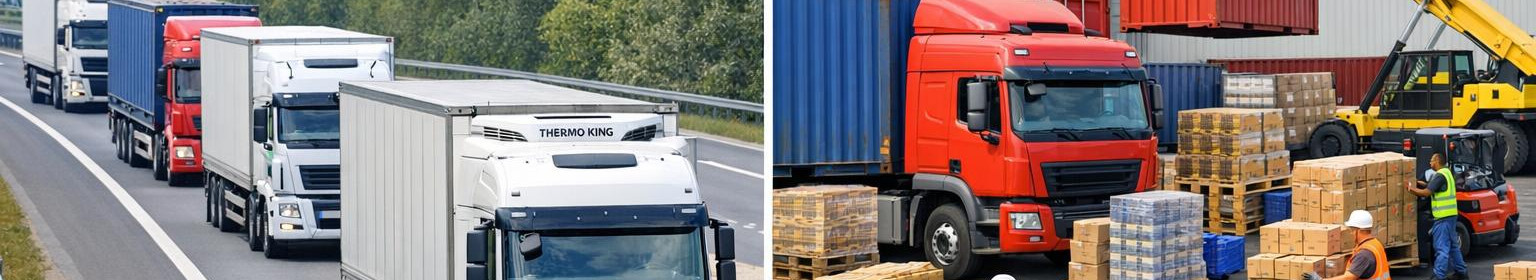 Täisteenust pakkuv maanteetranspordi partner FTL-, LTL- ja erikaubavedude jaoks. Optimeerime marsruute, tagame täpsed tarneajad ja nõuetekohase kaubahaldamise.