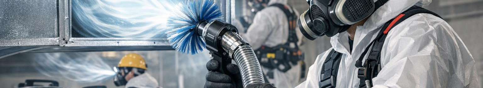 Cleaning of ventilation and kitchen systems, filter exchange and fire safety maintenance to ensure better indoor climate and compliance.