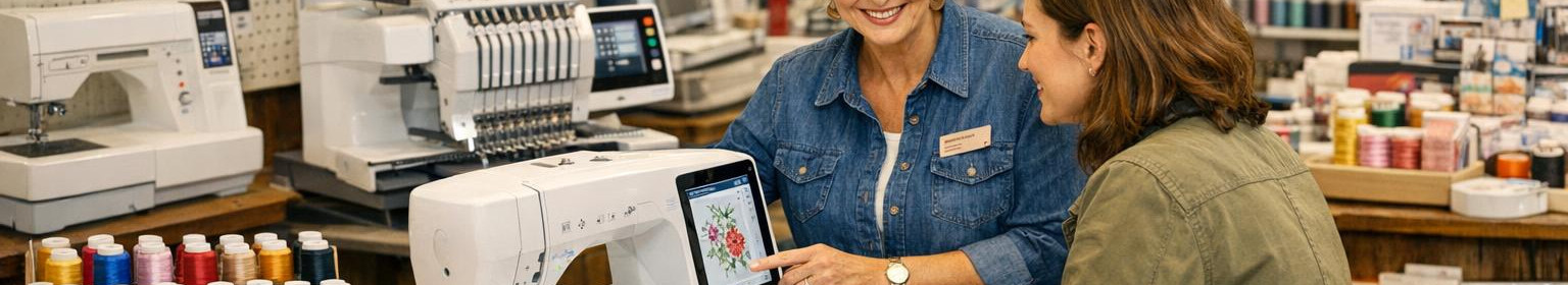 Võru Handicrafts and e-shop offers selected sewing and embroidery machines, accessories and digitalization services. Pre-setting and counselling will help to start work quickly.