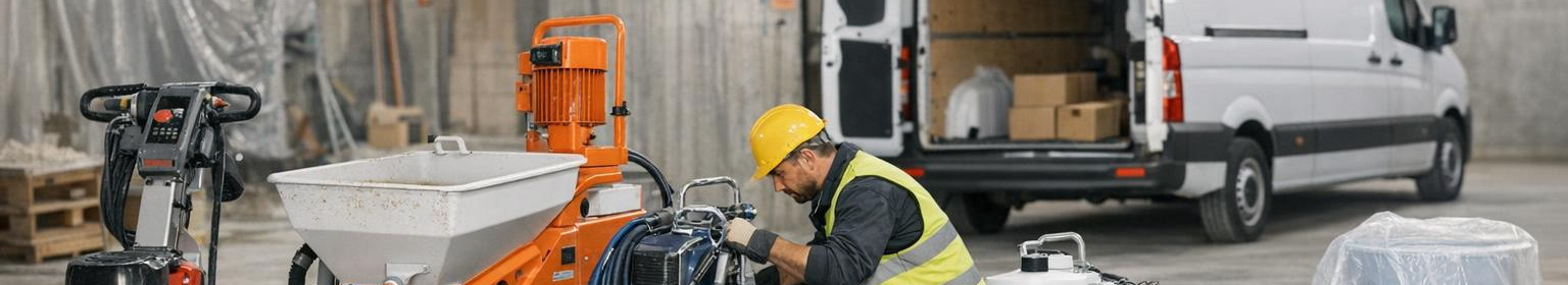 We offer purchase and rental opportunities for professional finishing machines. Maintenance, spare parts and agreed deliveries reduce stoppages and accelerate the start of work.