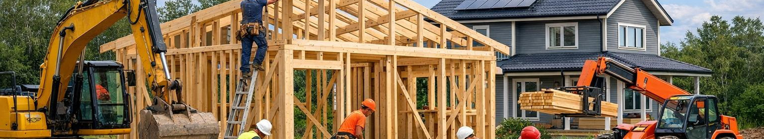 Pakume täisväärtuslikku ehituspartnerlust alates krundi ettevalmistusest ja karkassmajade püstitamisest kuni katuste ning fassaaditöödeni. Projektijuhtimine tagab sujuvuse, kvaliteedi ja tähtaegade täitmise.