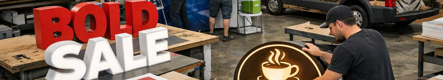 Local manufacturer in Harju County, who designs, prints and installs labels, car advertising and trade fair solutions. We combine UV printing, CNC milling and printing preparation services from one place.