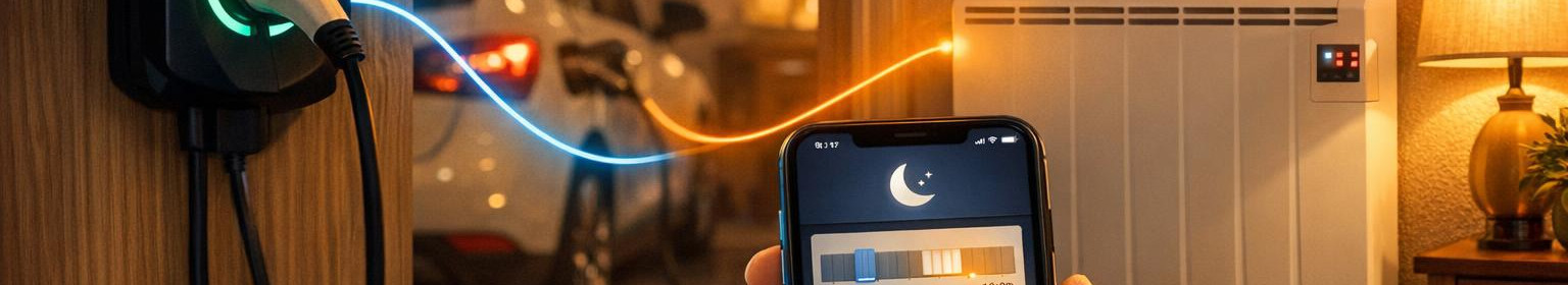 Seadmed ja mobiilirakendus ajastavad ja juhivad koduseid elektriseadmeid elektri hinna järgi, et vähendada kulusid. Kaugjuhtimine ja paindlikud režiimid tasakaalustavad mugavust ja säästu.