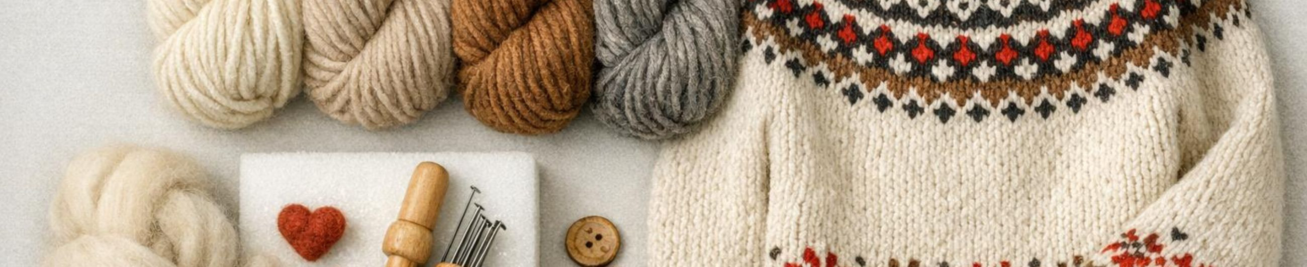 We offer high-quality wool yarn, felt and hand-woven clothing. The web shop supports both hobby workers and professionals and helps to keep the national heritage alive.