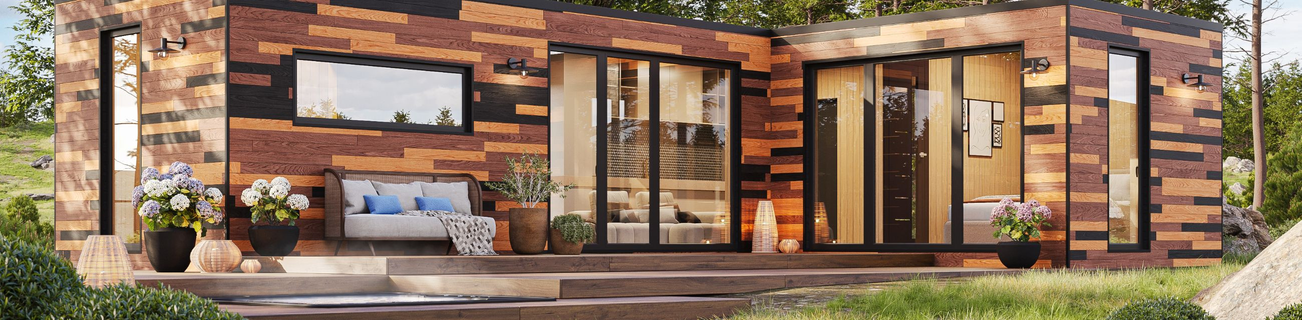 sauna house cube, summer house, sauna house, outdoor kitchen, holiday home with bedroom, Holiday home, sauna house swedish version 25 m2, cube spa, holiday home cube, family house cube t