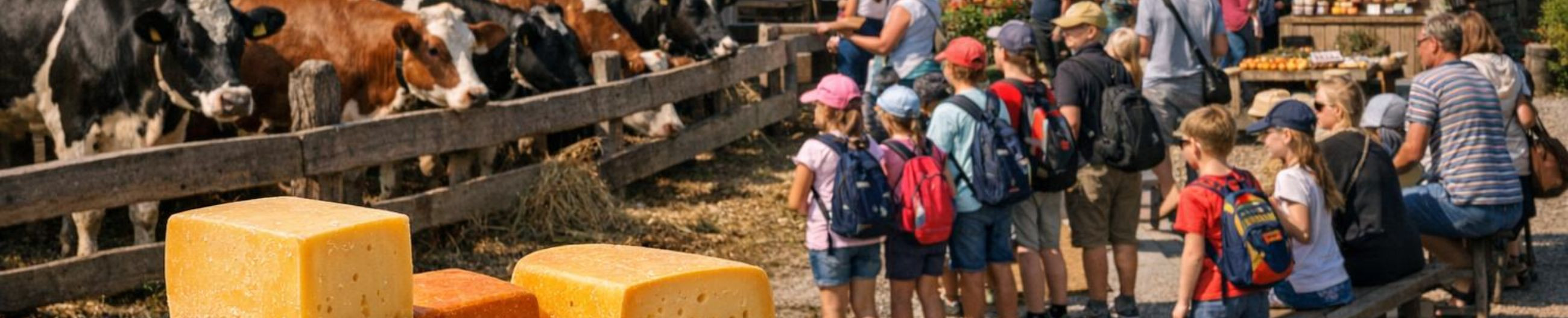 Gouda-like cheese made from cow's milk on the farm directly from the farm shop and the e-shop. We offer farm visits and explanatory content to show the journey from the farm to the table.