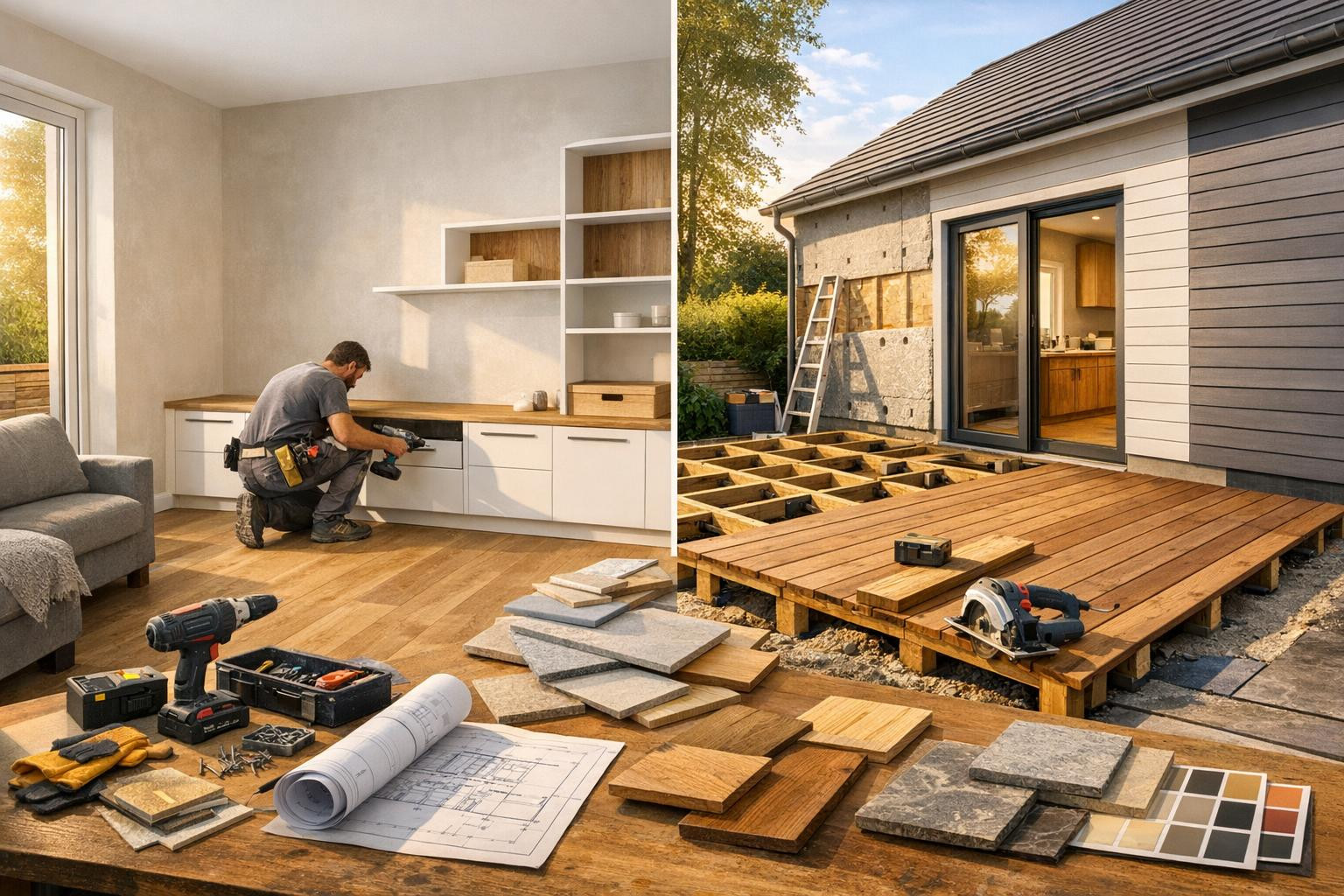 Pakume Lõuna-Eestis professionaalseid ehitusteenuseid. Peamiselt tegeleme siseviimistlusega. Oleme profesionaalid kipsiga töötamises ja samuti võime käe külge panna terrassi ehitusel või fassaadi renoveerimisel.