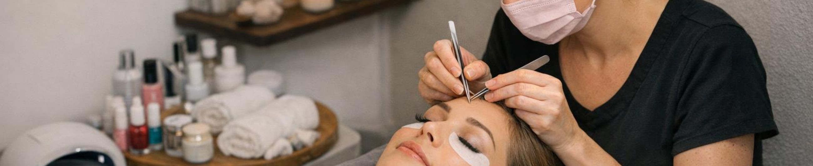 Professional eyelash extensions and laminate, barn care and facial and body care in a peaceful studio. Clear follow-up instructions and convenient web booking.