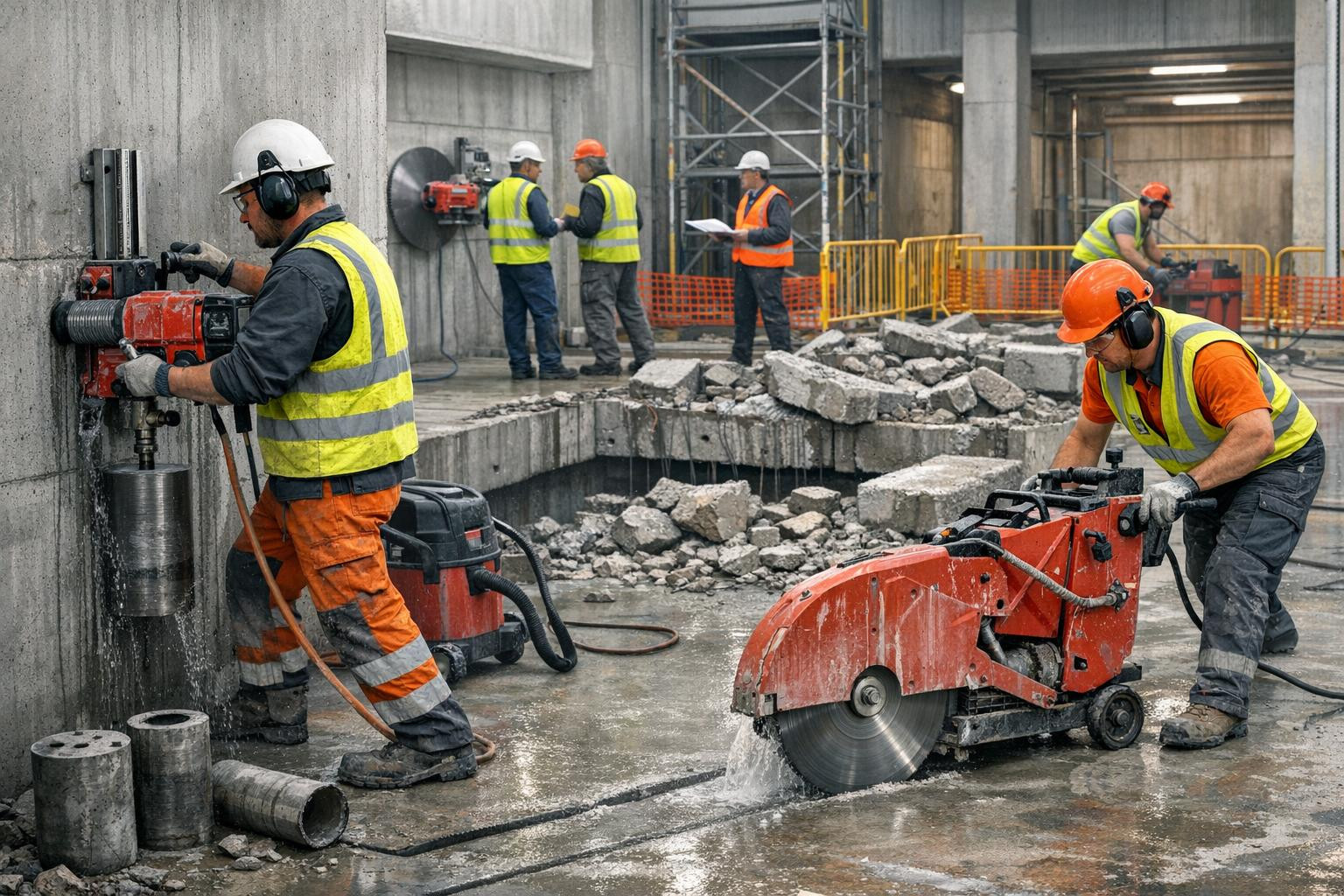 Pakume eksperttasemel teemantpuurimist, saagimist ja kontrollitud lammutustöid.
