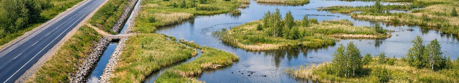 Licensed engineering experts shall design and supervise land improvement, road and wetland projects. We do topo- and aerial measurements and make precise surface models.