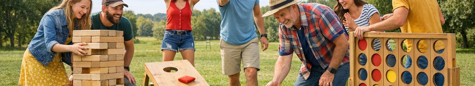 We rent and sell handmade outdoor games that create contact and activity in the event. We offer complete packages, delivery and easy installation throughout Estonia.