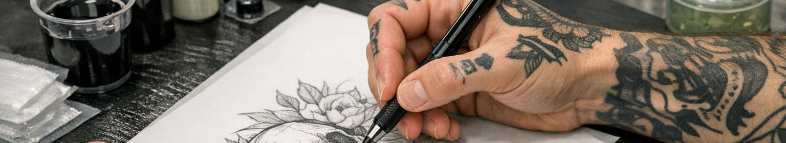 Customized tattoos from small details to big cover-up solutions. In a clean studio experienced tattoos provide personal advice and care to achieve the best result.