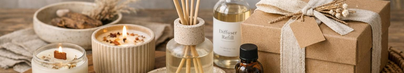 Käsitööküünlad, difuuserid ja seebid Saaremaalt. Vegan, parabeenivaba ja loomkatseteta; kiire tellimus ja kinkelahendused.