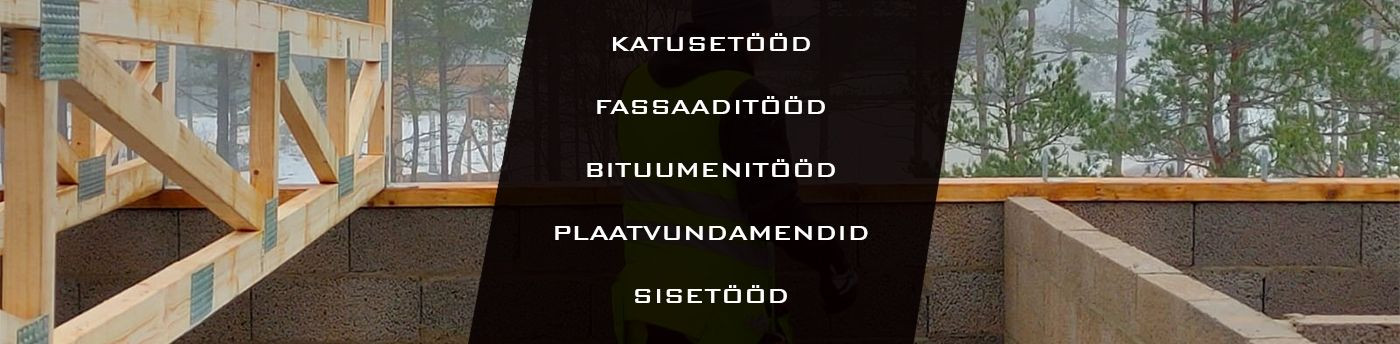 katusetööd, fassaadid, terrassid, plaatvunamendid, hoonete ehitus jms teenused, tooted, konsultatsioonid