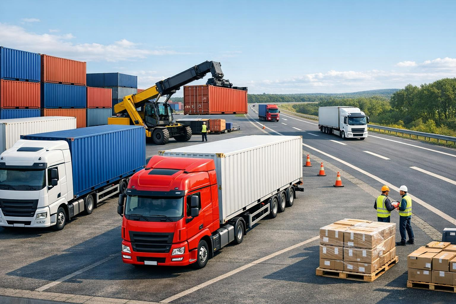 Complete road transport services from full load to express and special transport, so that your goods reach their destination in a safe, timely and cost-effective manner.