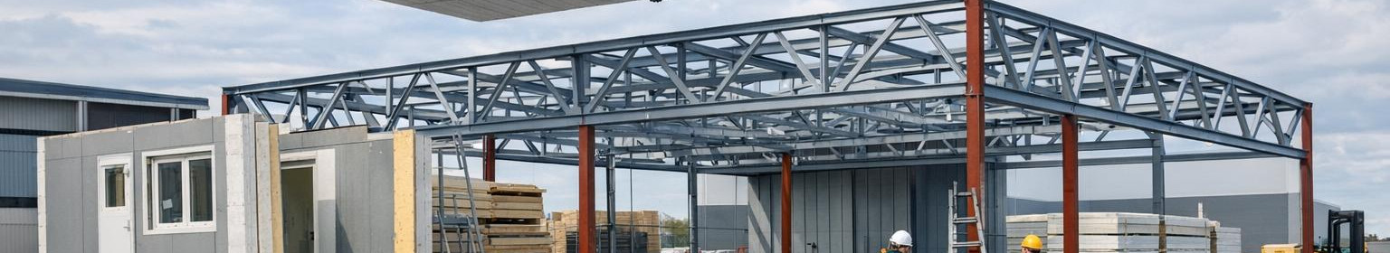 Toodame tehases eelvalmistatud hooneelemente, metallkonstruktsioone ja ehitusmaterjale ning teostame paigalduse. Ühendatud lahendus kiirendab ehitust ja vähendab kulusid.