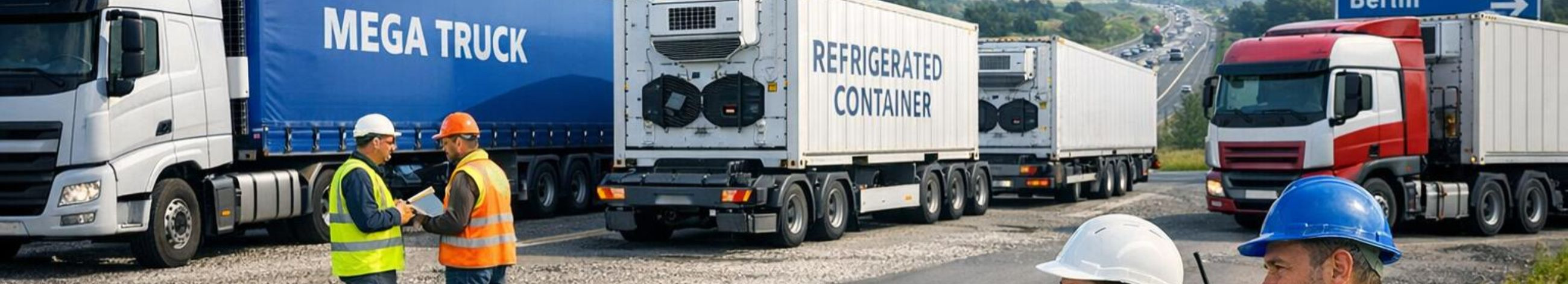 Trans-European freight forwarding, Circular transport, temperature control, Reduction of empty journeys, International transport, single-directional transport, Full loads, Multiple routes, scheduled transport, Cold transport