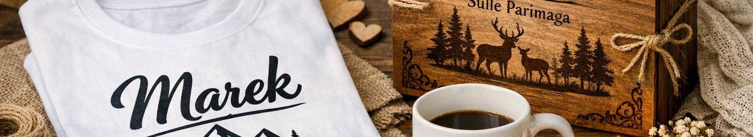 Laia valikuga e-poe isikupärastatud ja bränditud kingitused eraisikutele ja ettevõtetele. Pakume kohandamist, kiiret tarnelahendust ja professionaalset kliendituge.