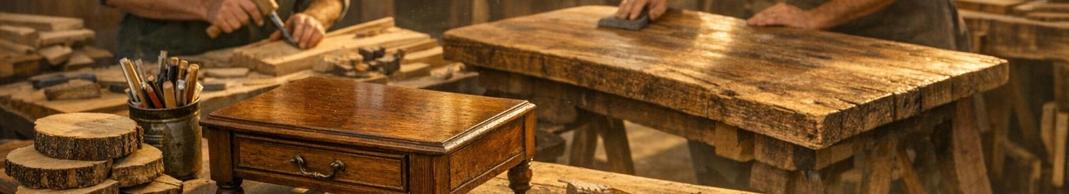 We make local special order furniture, engrave personal gifts and restore old furniture. The E‐shop will find ready-made timber products for quick purchase.