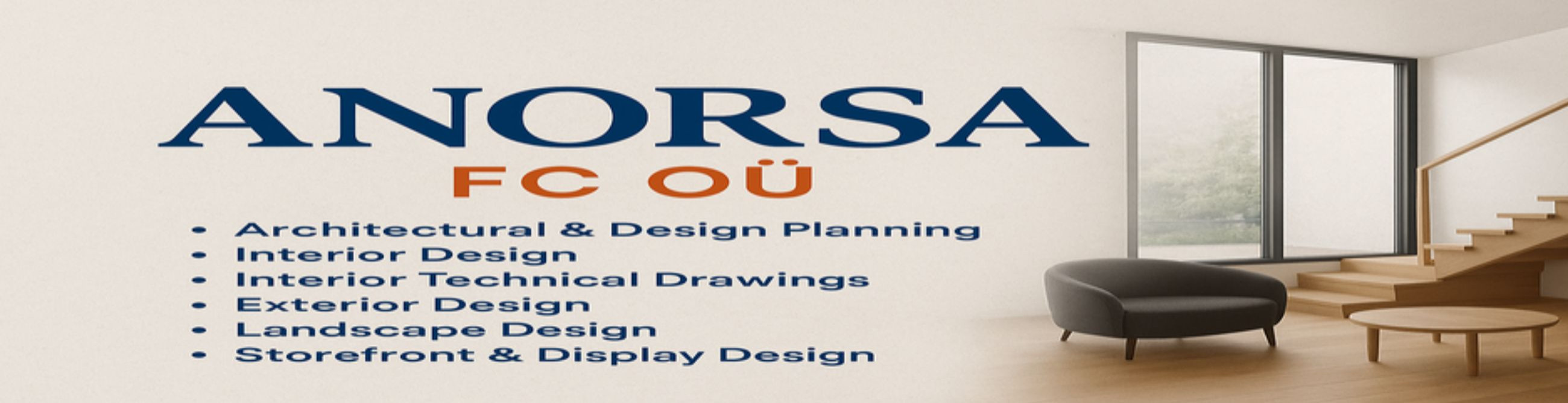 Sisekujundus, Projekteerimise planeerimine, Väliskujundus, Maastiku kujundus, Poe ja väljapaneku kujundus, Arhitektuuriline planeerimine