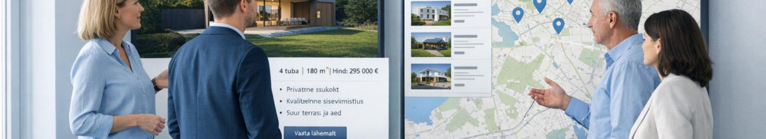 Sihipärane platvorm, mis koondab ettevõtete, ärikinnisvara ja maatükid üheks nähtavaks turuks. Kiire listimine, anonüümne kontaktihaldus ja maakleritele mõeldud massitööriistad aitavad kiiremini ostjaid leida.