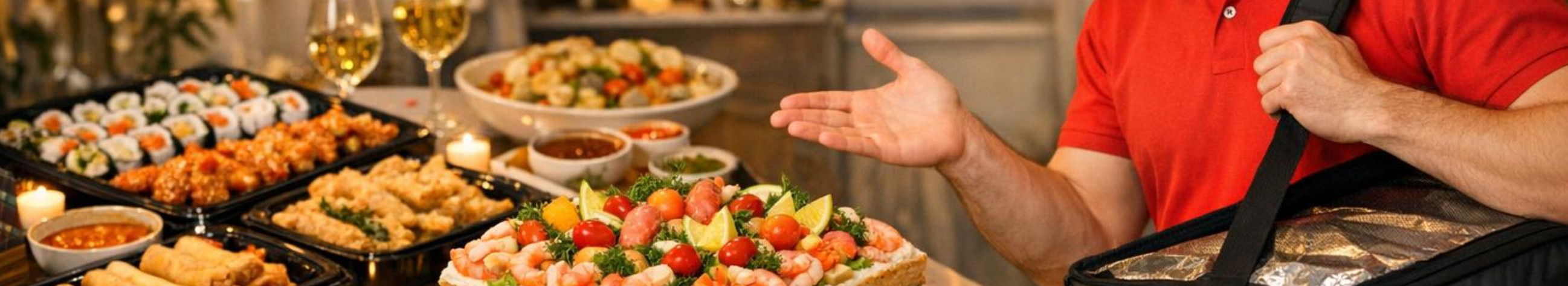 Täielik toitlustus Aasia vaagnatest kuni eritellimusel valmistatud võileivatortideni koos usaldusväärse kojukandega. Sobib era- ja ärisündmustele — maitsev menüü ja õigeaegne kohaletoimetamine.