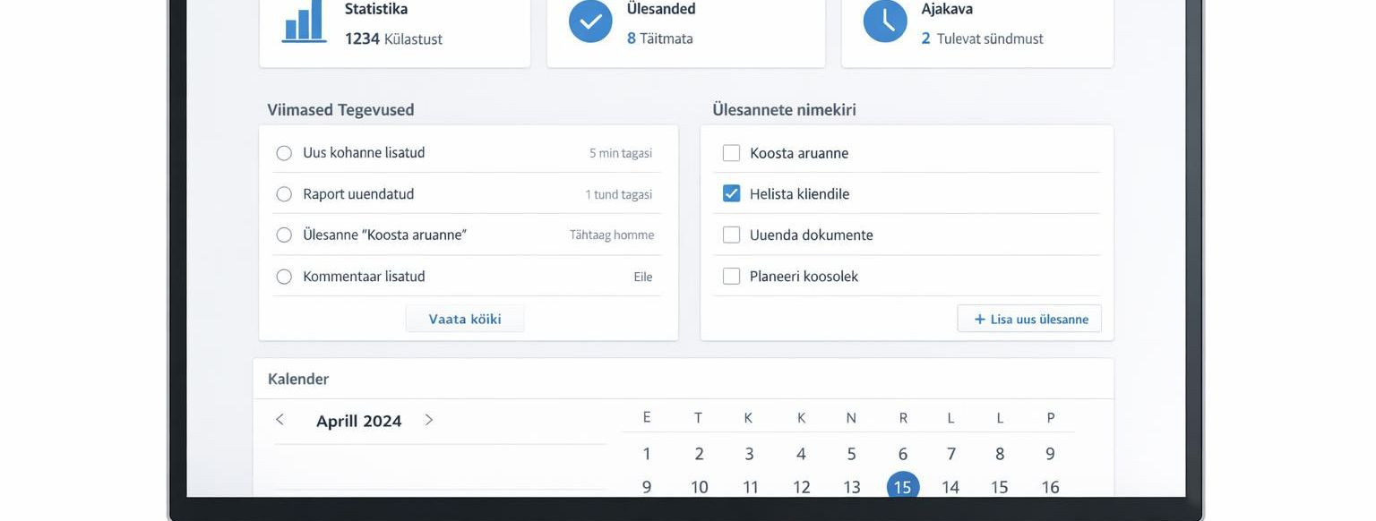 Kodulehe arendus ja sujuv lansseerimine  Professionaalne kodulehe arendus ja täislahenduse lansseerimine aitavad liiklust kasvatada, brändi usaldusväärsust tuge