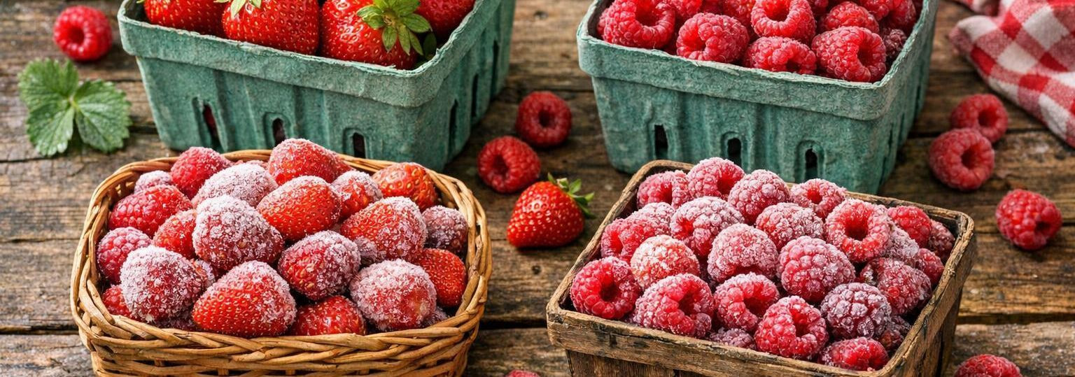 Maitselt parimad ja toitaineterikkad värsked marjad   Värsked marjad  korjatakse hooaja tipphetkel, et igas suutäies kajastuks ehe maitse ja kõrge toiteväärtus.