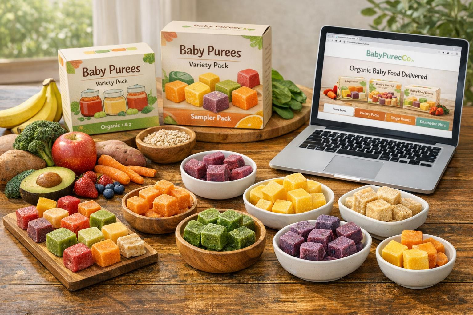 What is the solution for organic puree?   < 100% organic puree   The solution for portion cubes and flavor kits provides a simple, safe and delicious way to 