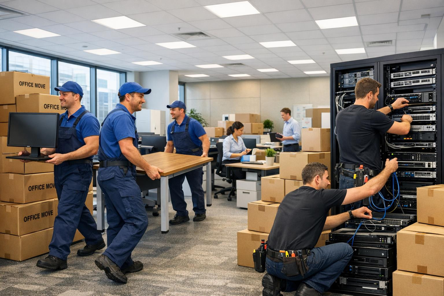 Movement of floating offices does not need to mean interrupted ...