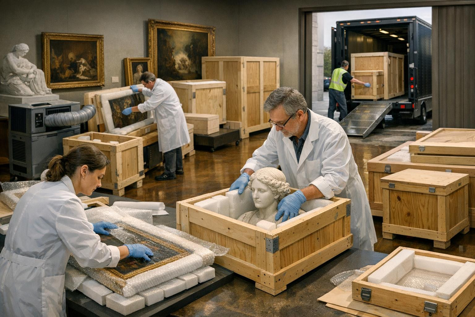 Art transport combines precise logistics, museum-quality packaging ...