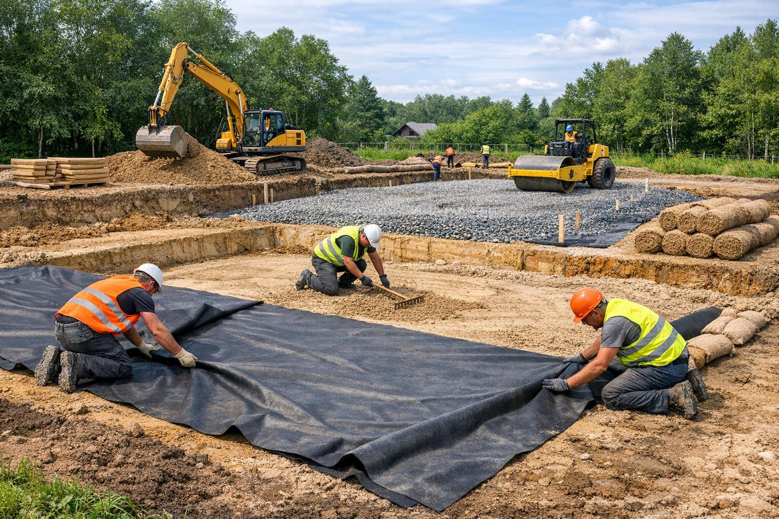 Maapõu ja kaevetööd on oluline osa aluspõhja ettevalmistamise protsessist. Maapõu aitab eemaldada või liigutada liivast, savist või muudest maapealsetest materj