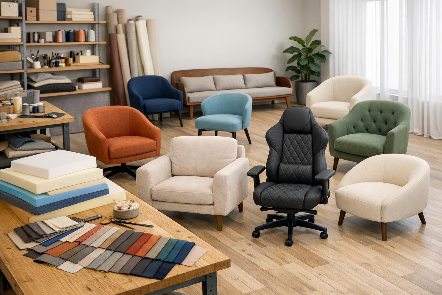 Adapted padded furniture that strengthens the brand and provides permanent comfort     Polstered furniture  combines designed design and industrial precision: s