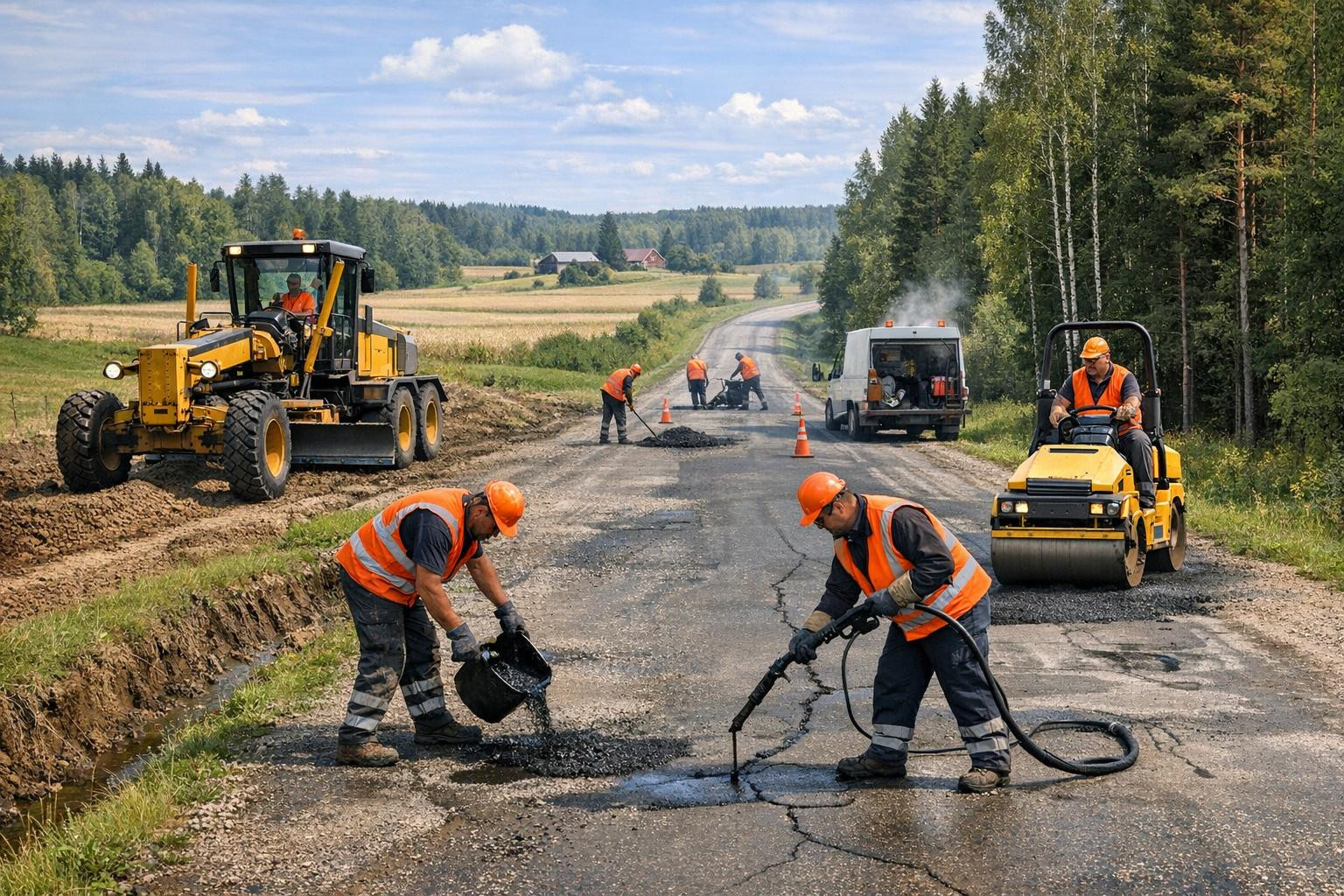Road maintenance is a crucial aspect of infrastructure management, ensuring that roads remain safe, functional, and efficient for all users. In Southern Estonia